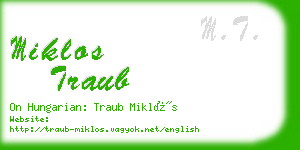 miklos traub business card